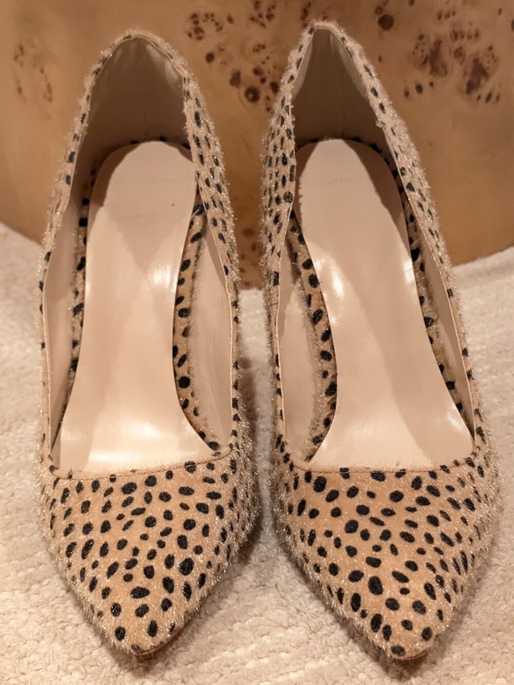 Cult of Coquette Designer Leopard Print Heels Women 10.5